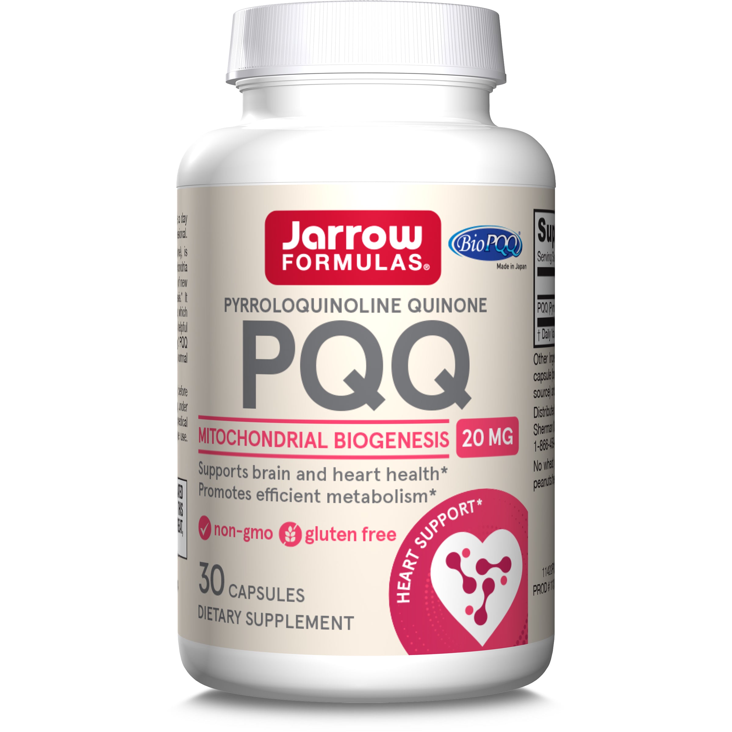 PQQ 20mg – Jarrow Formulas – 30 capsule & Secom