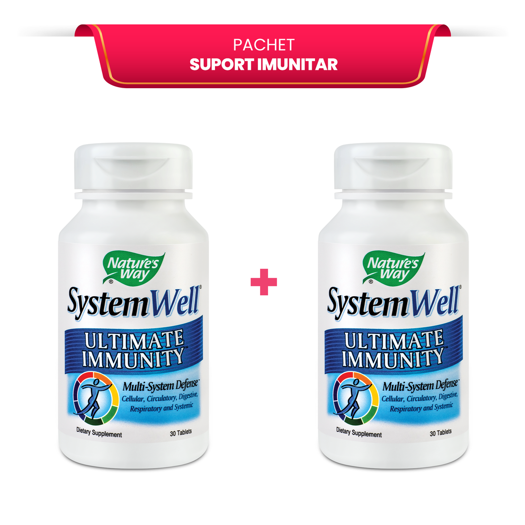 Pachet Suport Imunitar: 2x SystemWell® Ultimate Immunity™ 30tb - Pret promotional