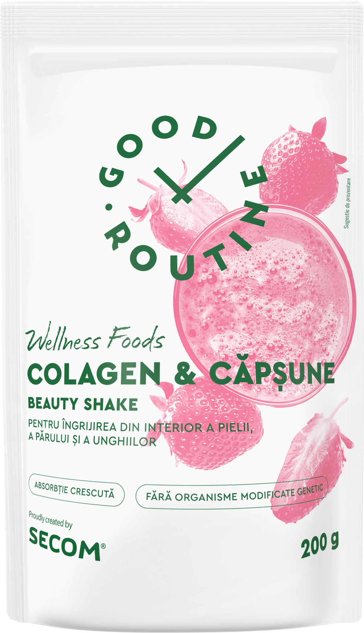 Colagen & Capsune - beauty shake 200g