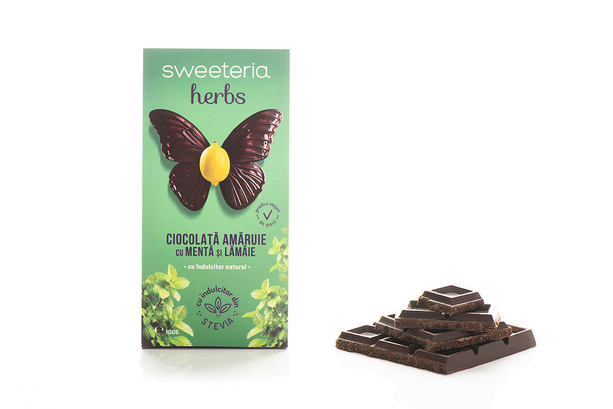 TABLETA HERBS CIOCOLATA AMARUIE,MENTA LAMAIE 100G