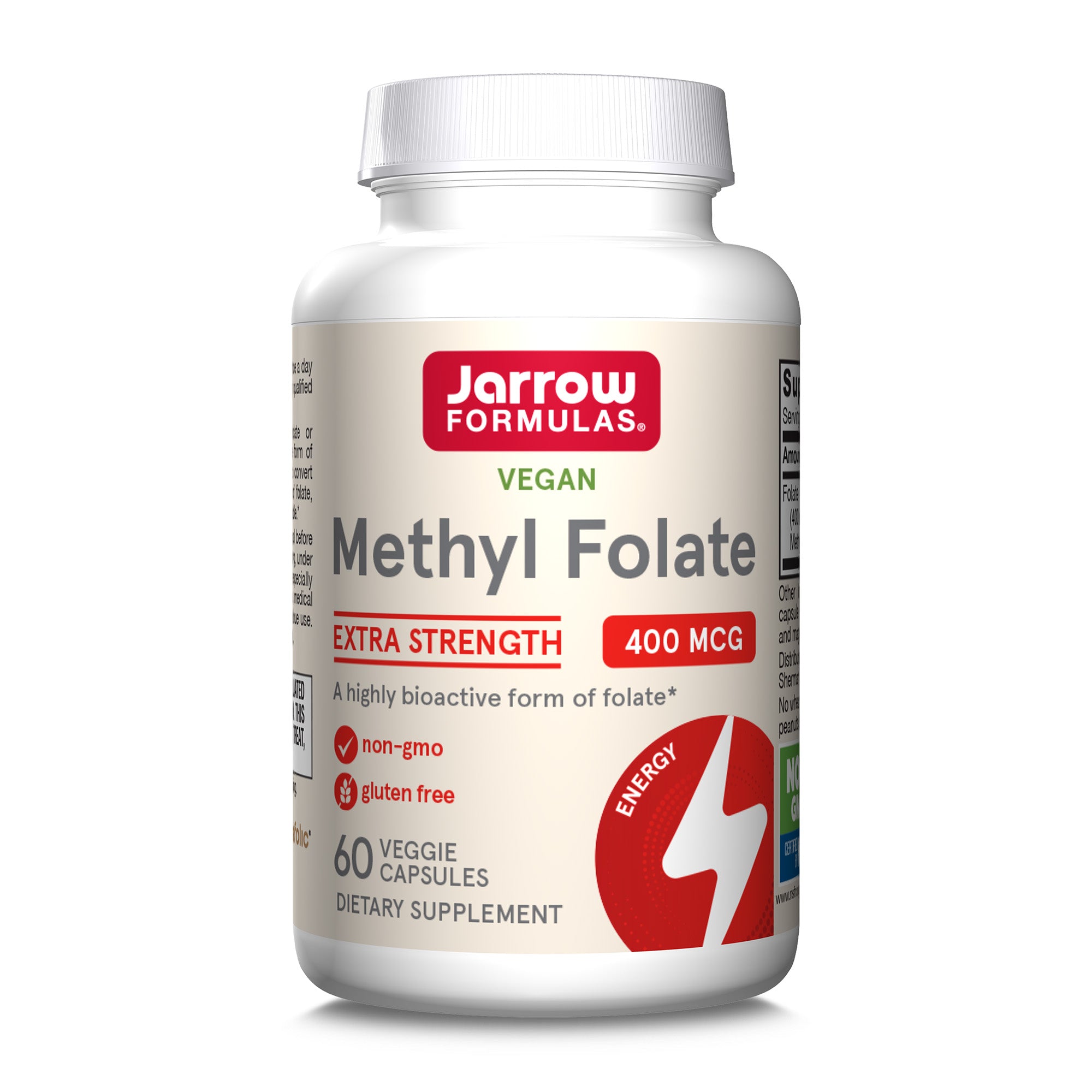 Methyl Folate 400mcg – Jarrow Formulas – flacon cu 60 capsule vegetale ...
