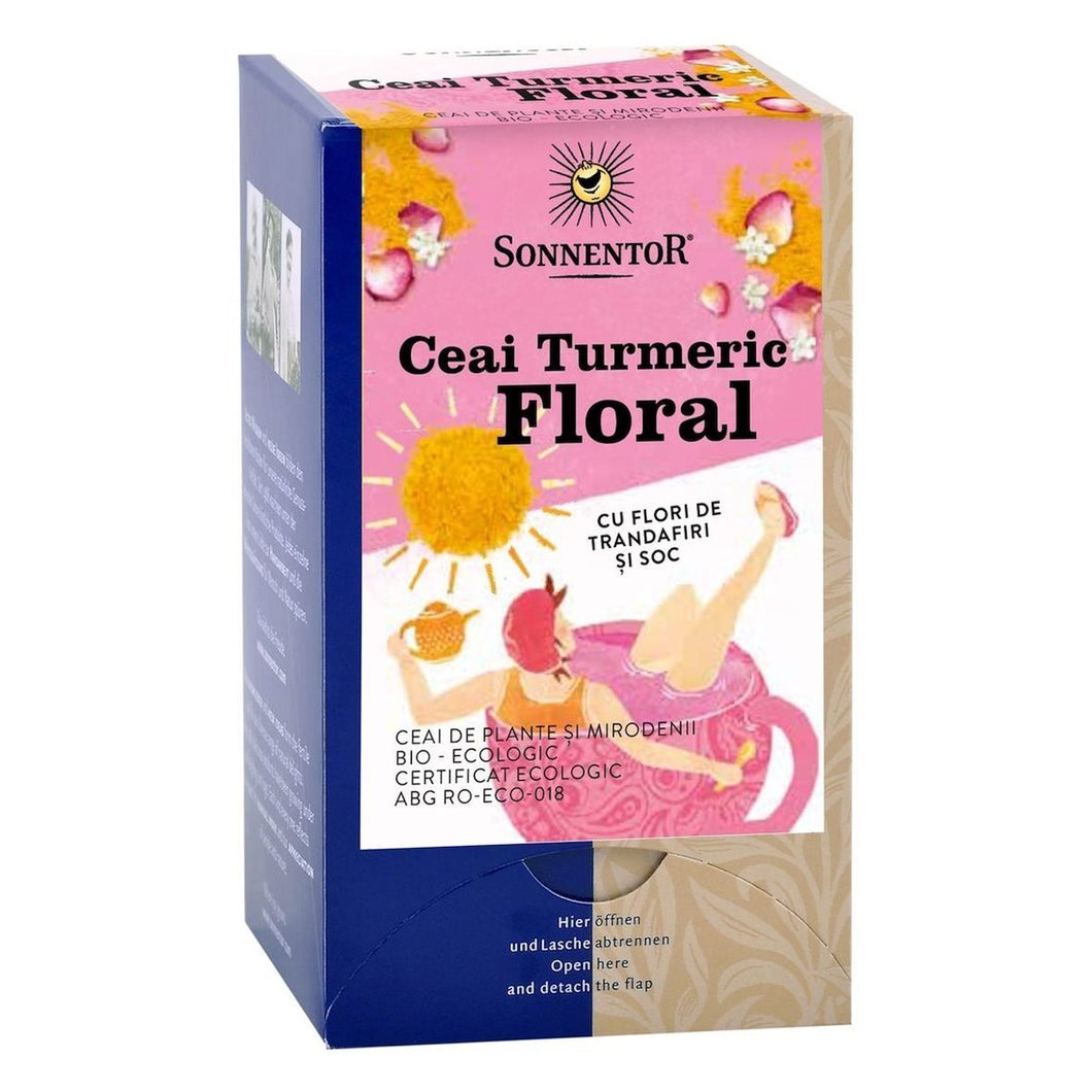 Sonnentor Ceai Plic Turmeric Floral 18 Plic Eco – Sonnentor – cutie 18 ...