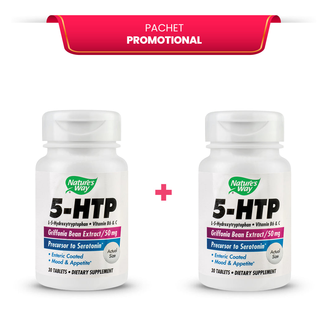 Pachet Promotional 2x 5-HTP 30 tablete gastrorezistente