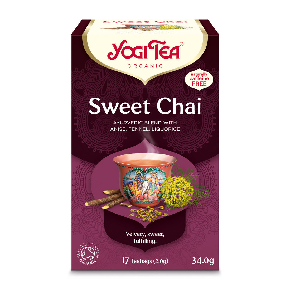 Ceai bio Dulce, 17 pliculete 34g Yogi Tea