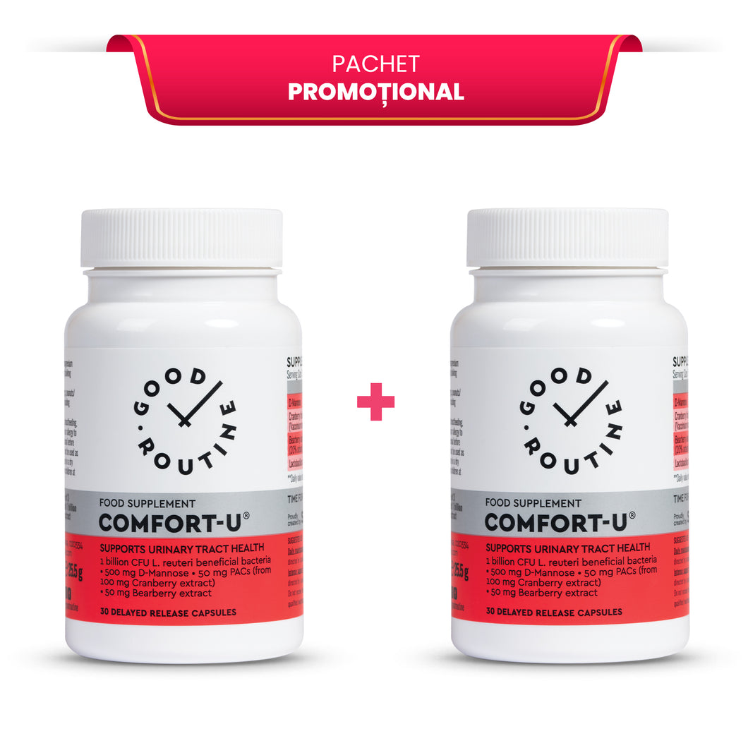 Pachet Promotional 2x Comfort-U® 30 caps veg