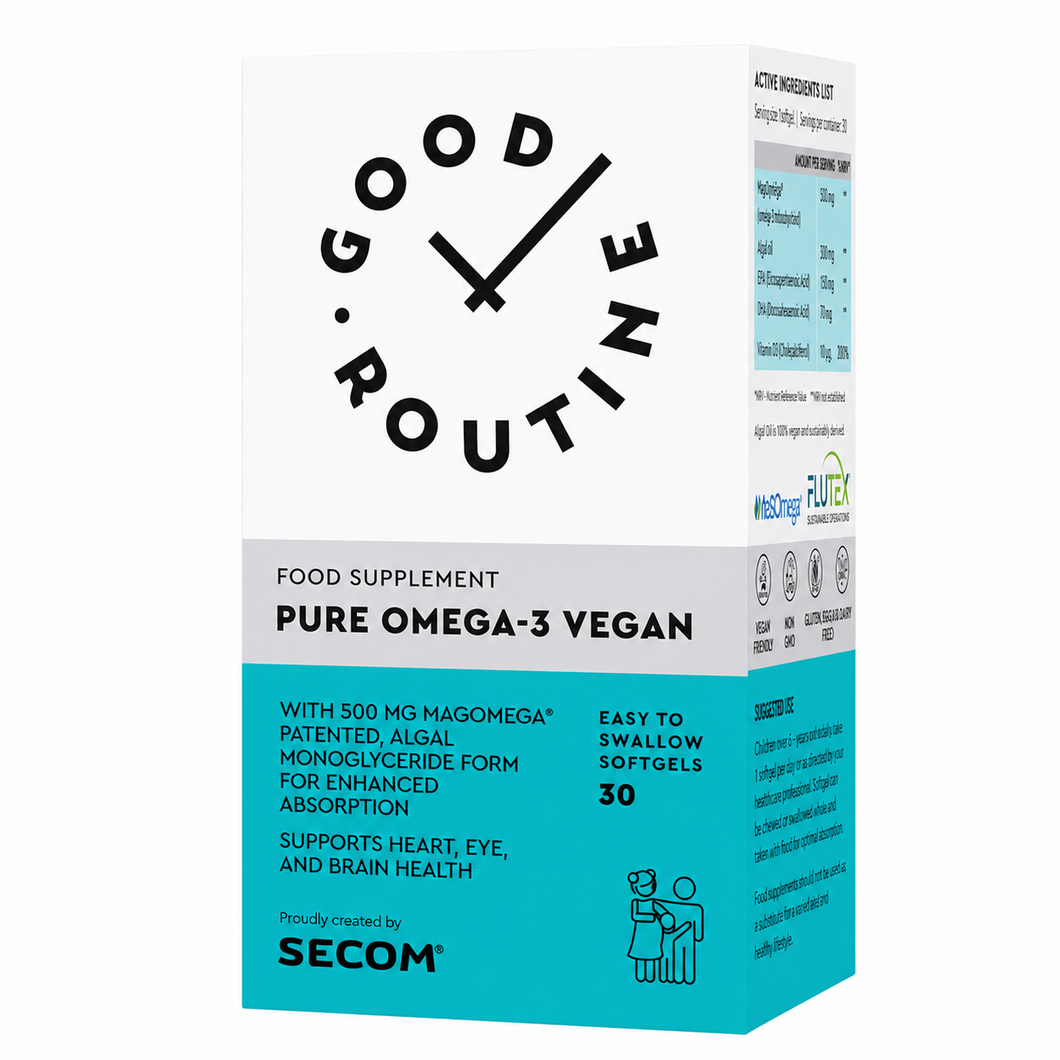 Pure Omega-3 Vegan – GOOD ROUTINE – 30 capsule gelatinoase moi | Secom