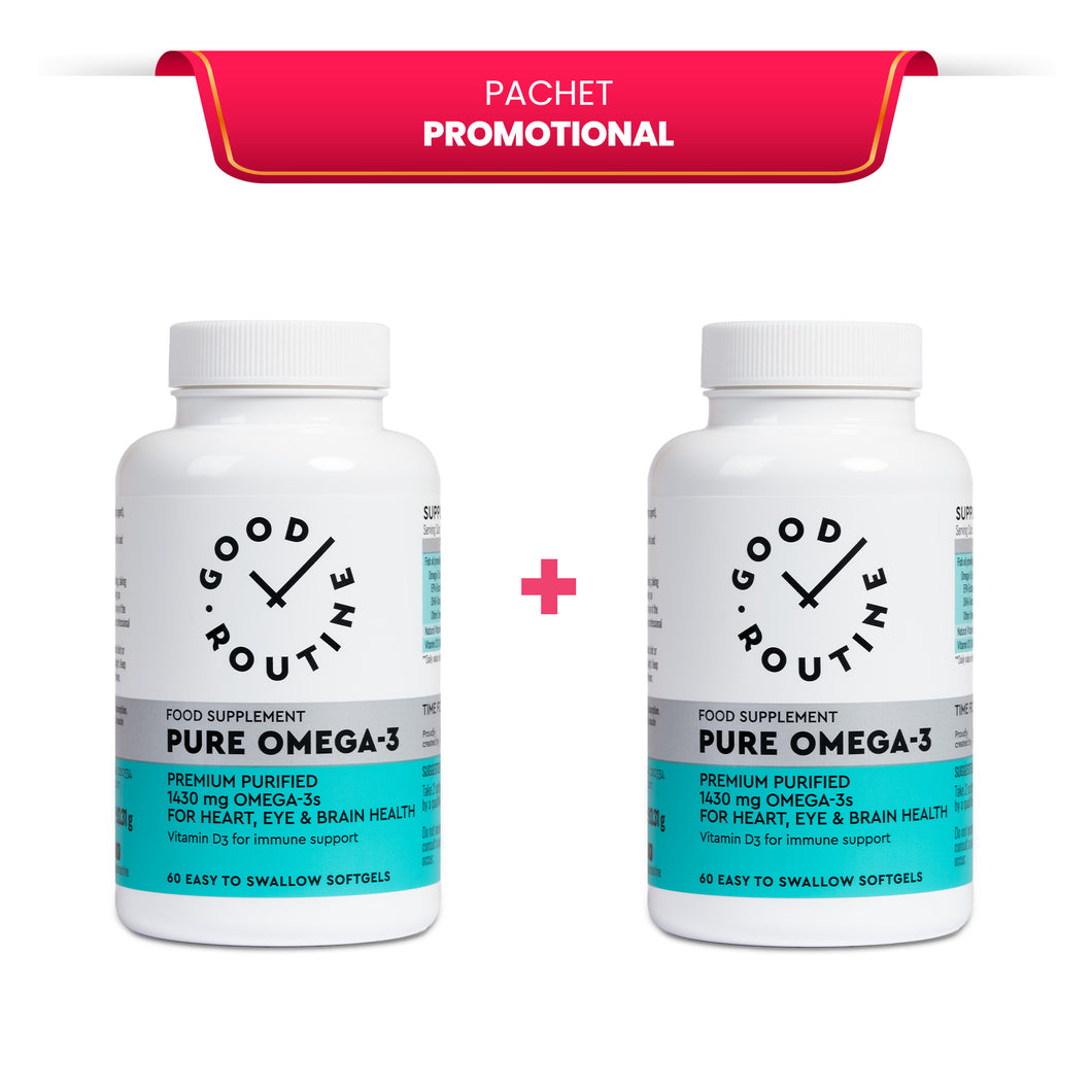 Pachet Promotional 2x Pure Omega-3 60 caps