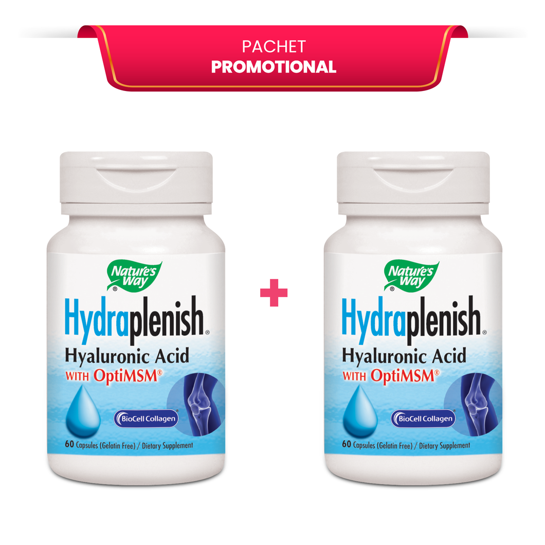 Pachet 2x Hydraplenish Plus MSM 60 caps veg - Pret promotional