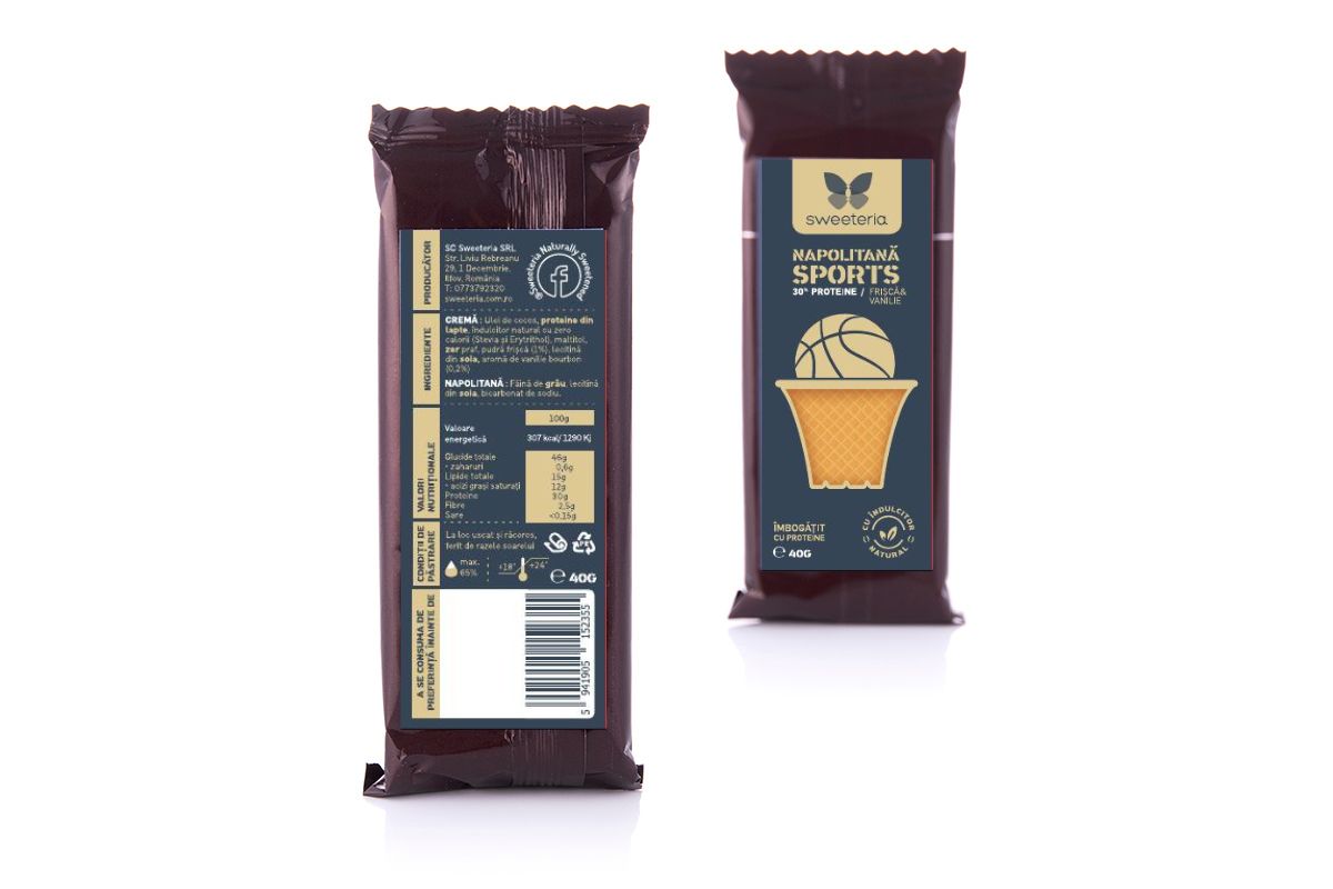 NAPOLITANE PROTEINE FRISCA/VANILIE INDULCITOR 40g