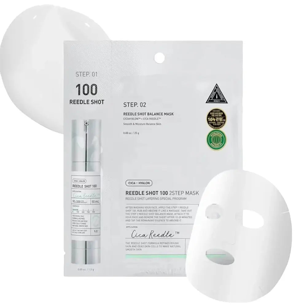 VT COSMETICS Cica Reedle Shot 100 2-Step Face mask 1,5 gr + 25 gr