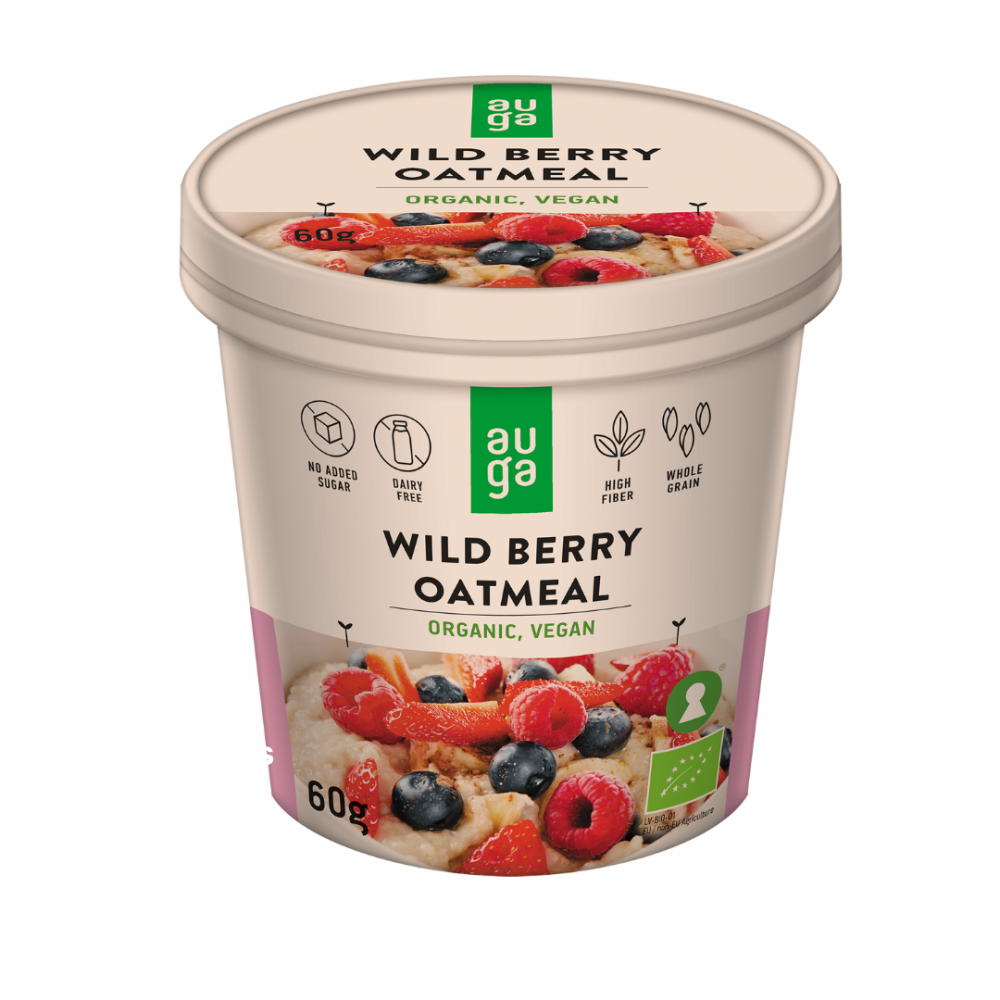 Porridge BIO ovaz integral cu fructe de padure 60g