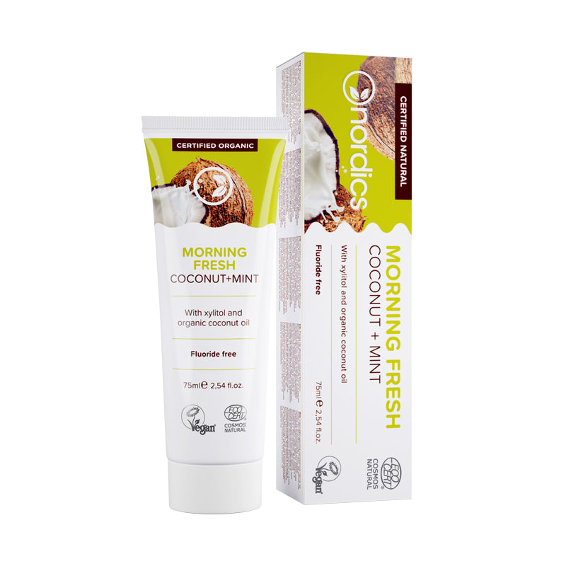 Pasta de dinti protectie anticarie cu cocos si menta BIO, 75ml