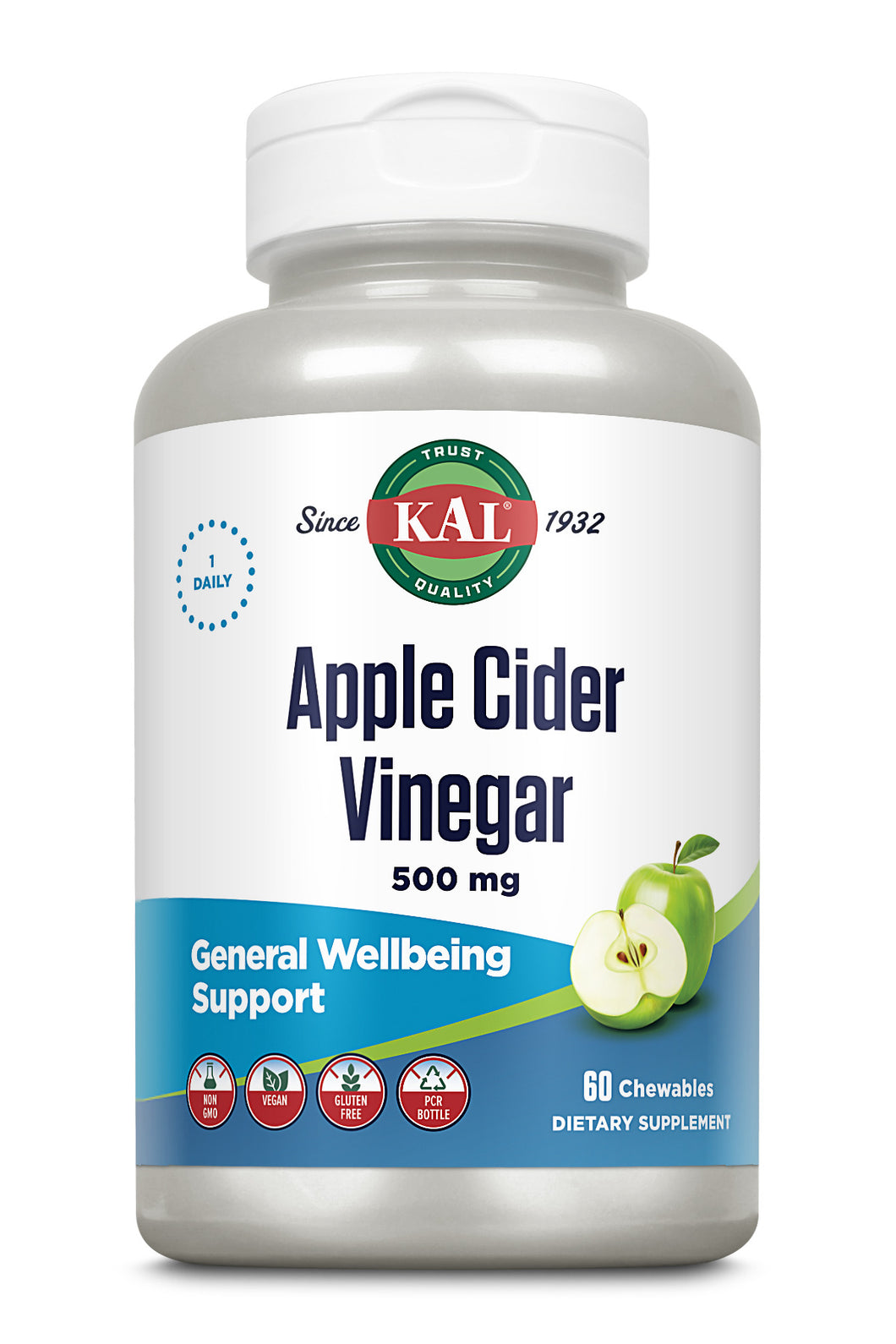 Apple Cider Vinegar 500mg 60 tab masticabile