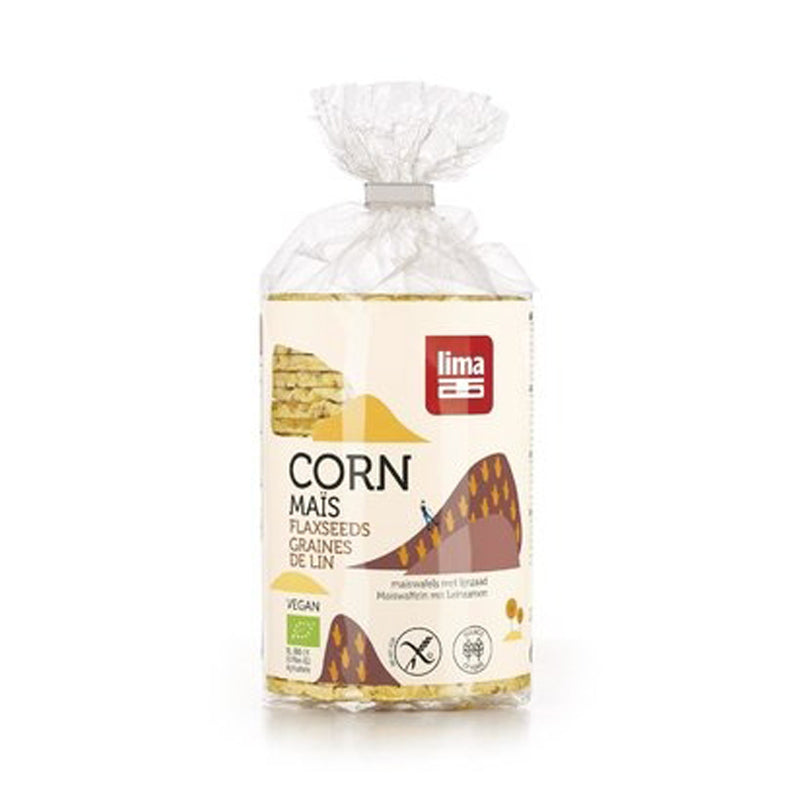 Rondele BIO din porumb expandat cu seminte de in fara gluten, 130g