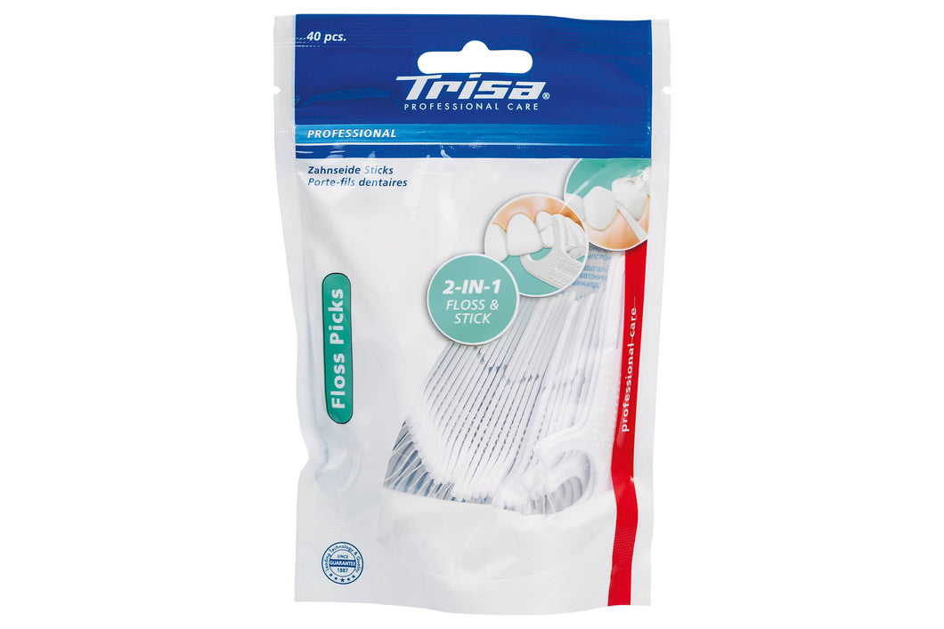 ATA DENTARA CU SCOBITOARE FLOSS PICKS 40 BUC/PUNGA