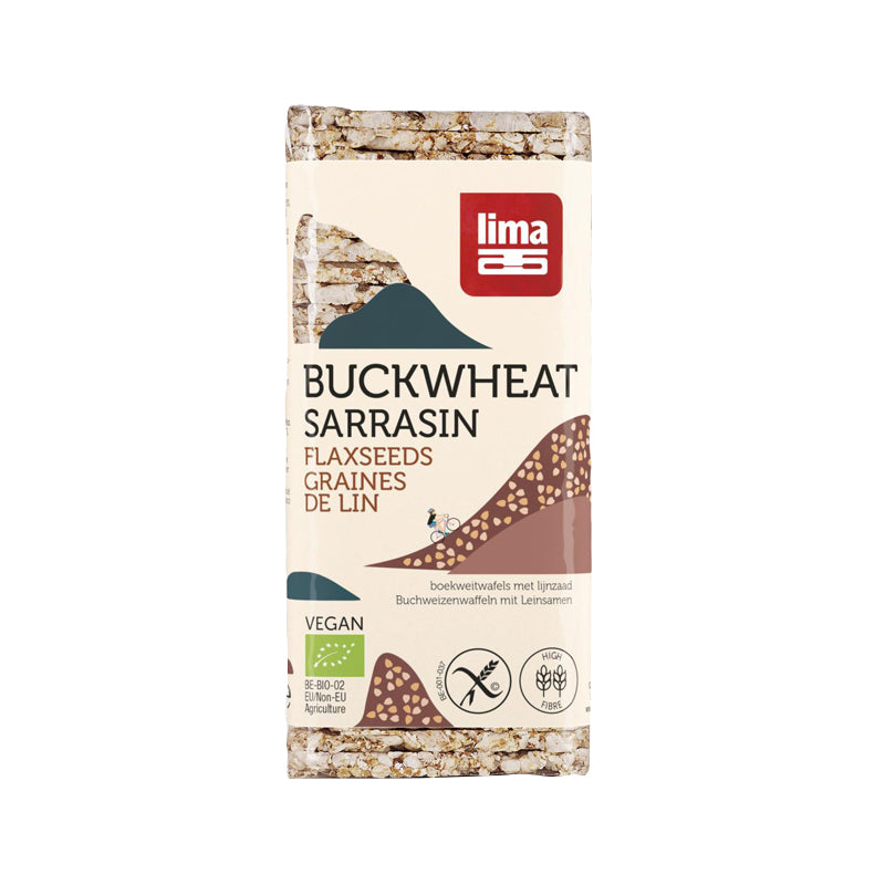 Rondele BIO din hrisca expandata cu seminte de in fara gluten, 130g