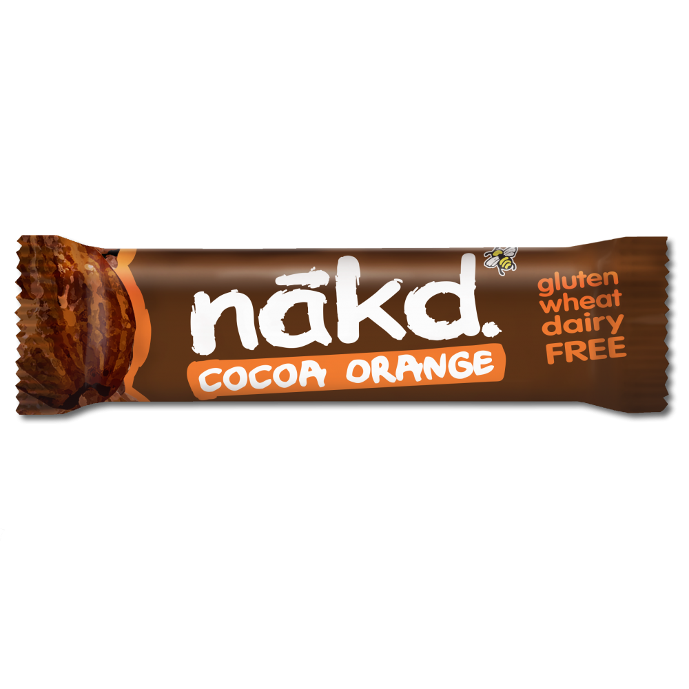 Baton raw-vegan cu cacao si portocale, fara gluten 35g